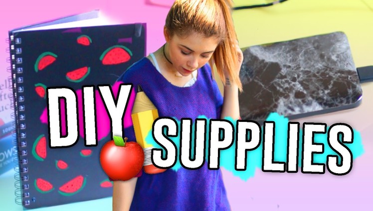 DIY Back to School Supplies You NEED To Try!! Tumblr Inspired!! . Jill Cimorelli
