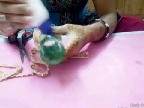 DIY.: Bangle box by waste bottle. best out of waste item. recycled craft - nidhi jain