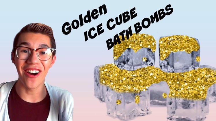 Diy bath bombs | Golden ice cubes | cheap and easy !