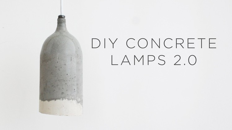 DIY Concrete Pendant Lamps 2.0 | Design updates