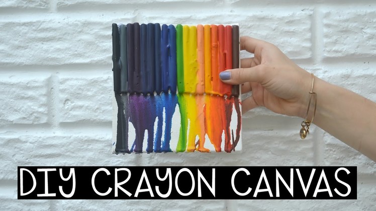 DIY Crayon Canvas! | Caroline and Olivia