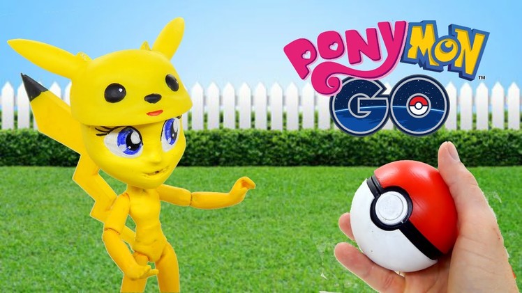 DIY custom Pokemon GO from My Little Pony Equestria girl mini doll. How to make Pikachu HD