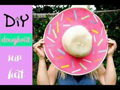 DIY doughnut sun hat