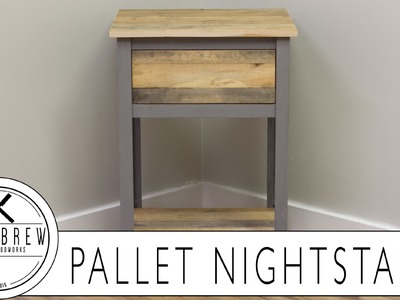 DIY Industrial Nightstand | Pallet Wood