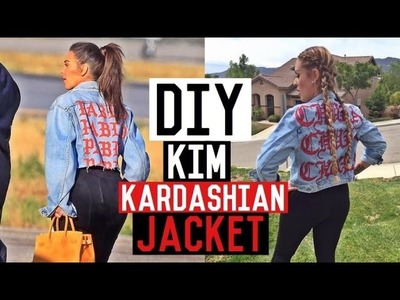 DIY Kim Kardashian denim jean jacket
