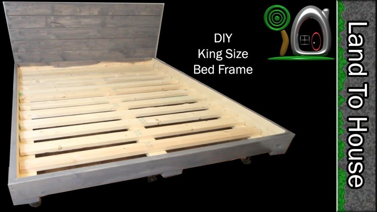 DIY King Size Bed Frame