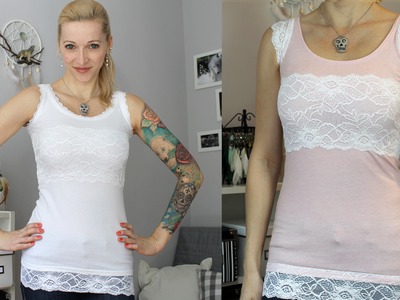 DIY Lingerie Style Tops | Upcycle | Pimp My Shirt #6