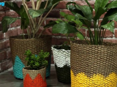 DIY: Painted Planter Baskets