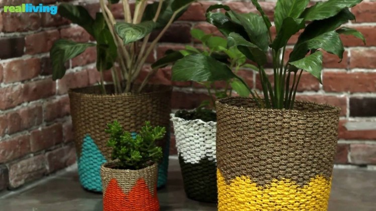 DIY: Painted Planter Baskets