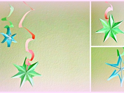 *DIY Party Decorations: Swirl 3D Stars*