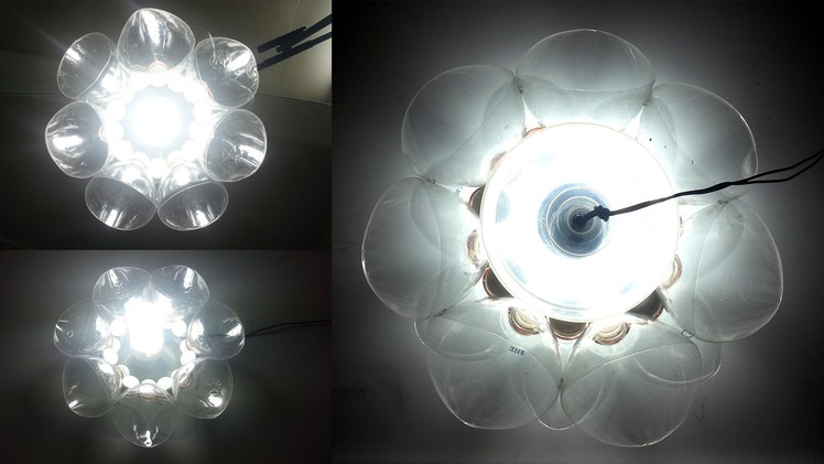 DIY Pendant Light made of plastic bottle