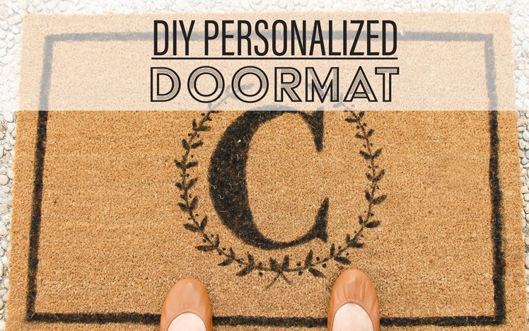 DIY Personalized Doormat. Tapete Personalizado