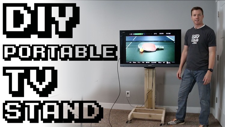 DIY Portable TV Stand