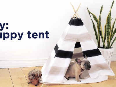 DIY PUPPY. PET TENT | THE SORRY GIRLS