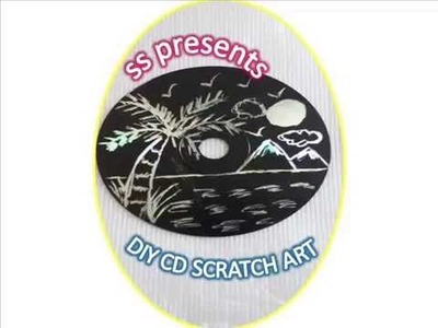 DIY RECYCLED CD SCRATCH ART