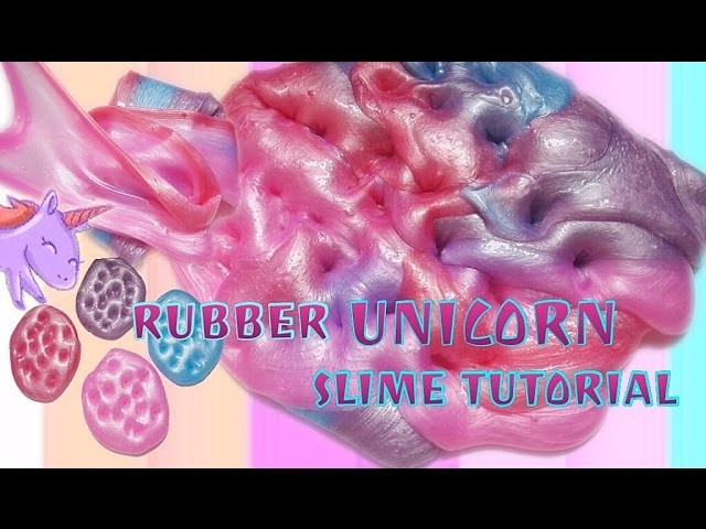 DIY RUBBER UNICORN COLOR SLIME TUTORIAL WITHOUT METALIC POWDER - BHS INDONESIA