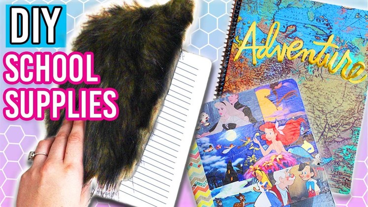DIY School Supplies for Back To School! 6 DIY Notebooks