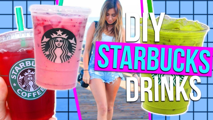DIY Starbucks Drinks for Summer!! 3 Refreshing Drink Ideas!