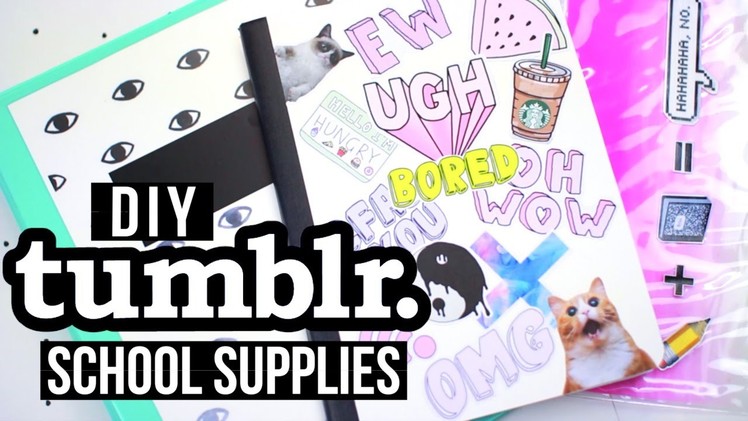 DIY Tumblr School Supplies + Giveaway! Back to School 2016