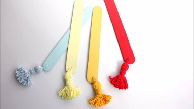 DIY tutorial how to make a tassel bookmark