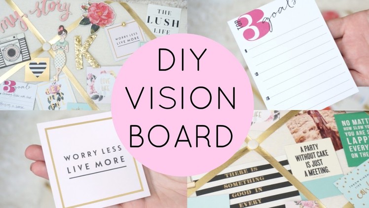 DIY Vision Board. Back to School Inspiration