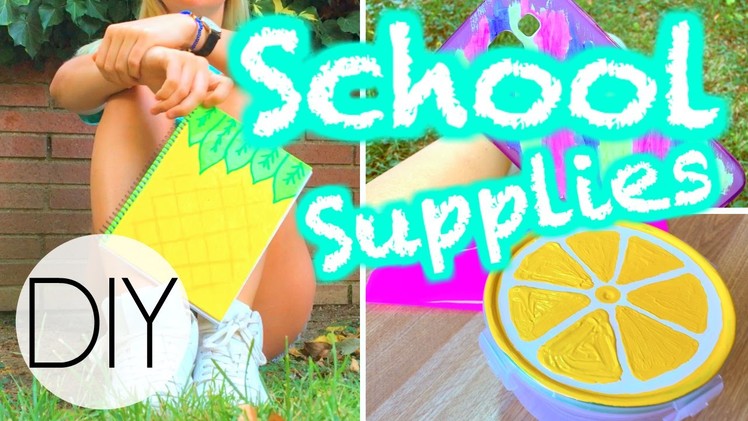 Easy DIY Back To School Supplies! [Notebooks, Binders, Phonecases & More]