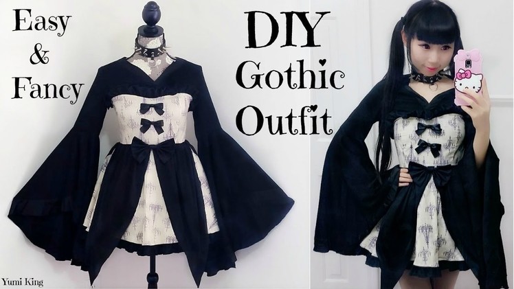 Easy DIY Gothic.Emo Inspired Outfit.Dress + Back to School Outfits Review