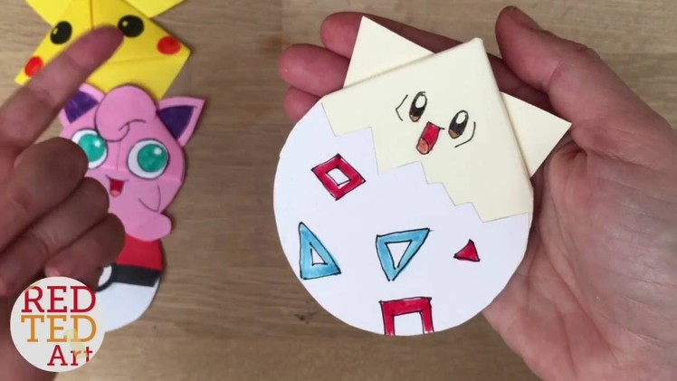 Easy Togepi DIY - Pokemon Bookmark - Origami inspired - Pokemon Go