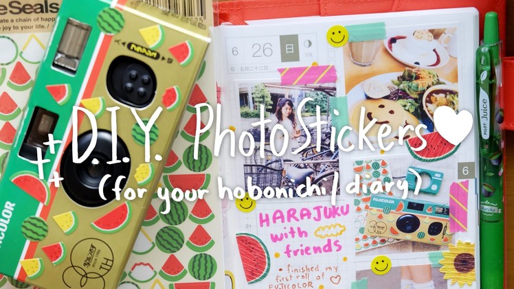 ✏️ Hobonichi With Me - 06.26.16 - Harajuku & DIY Photo Stickers Tutorial