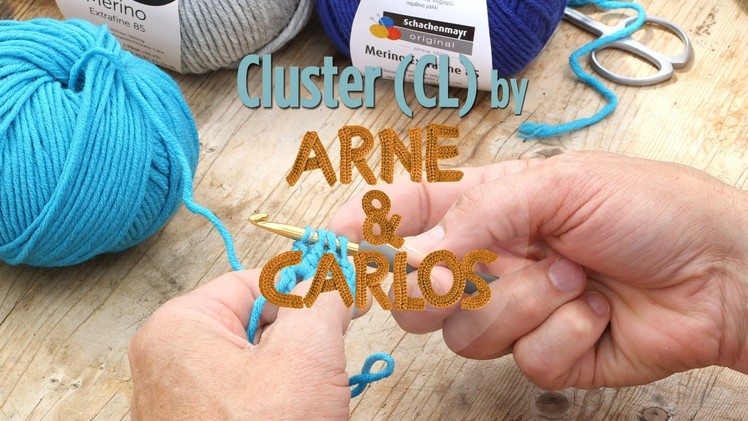 How to crochet - 8. Making a cluster stitch by ARNE&CARLOS