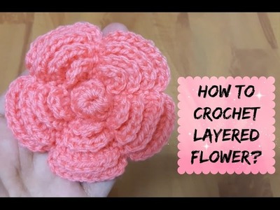 How to crochet layered flower? | With bobble center | !Crochet!