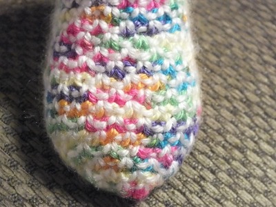 How to Loom Knit Broken Seed Stitch Drawstring Toe
