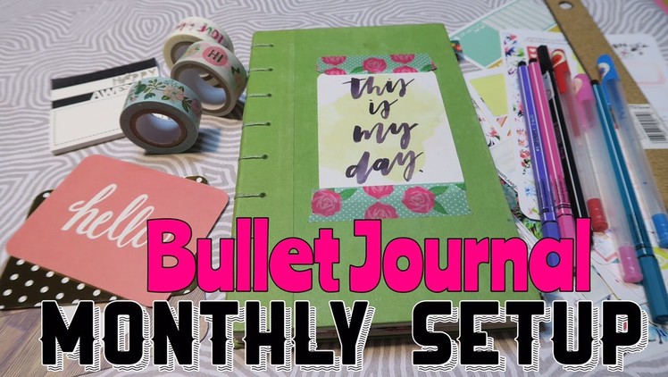 How to Setup a Bullet Journal. Monthly Setup in my BUJO | I'm A Cool Mom