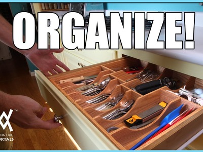 Kitchen Drawer Organizer. DIY woodworking project