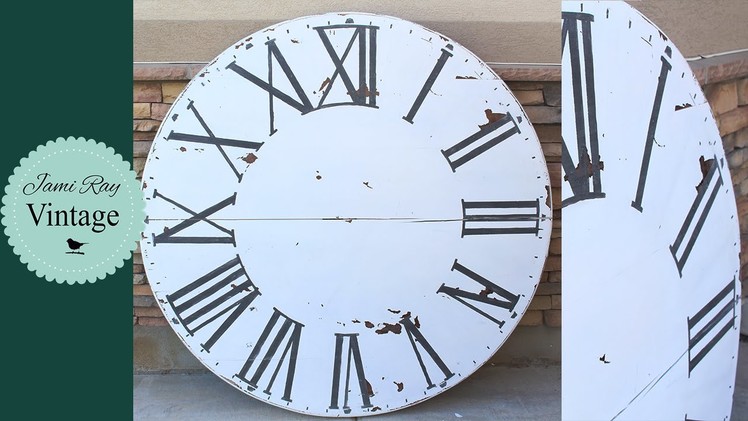 Salvage Table Top Clock DIY. Fixer Upper Inspired