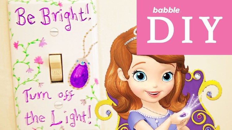 Sofia the First Inspired Save Energy Light Switch Cover | Babble DIY