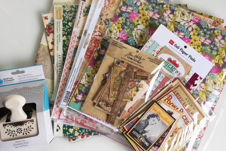 Vintage and Floral Paper Haul