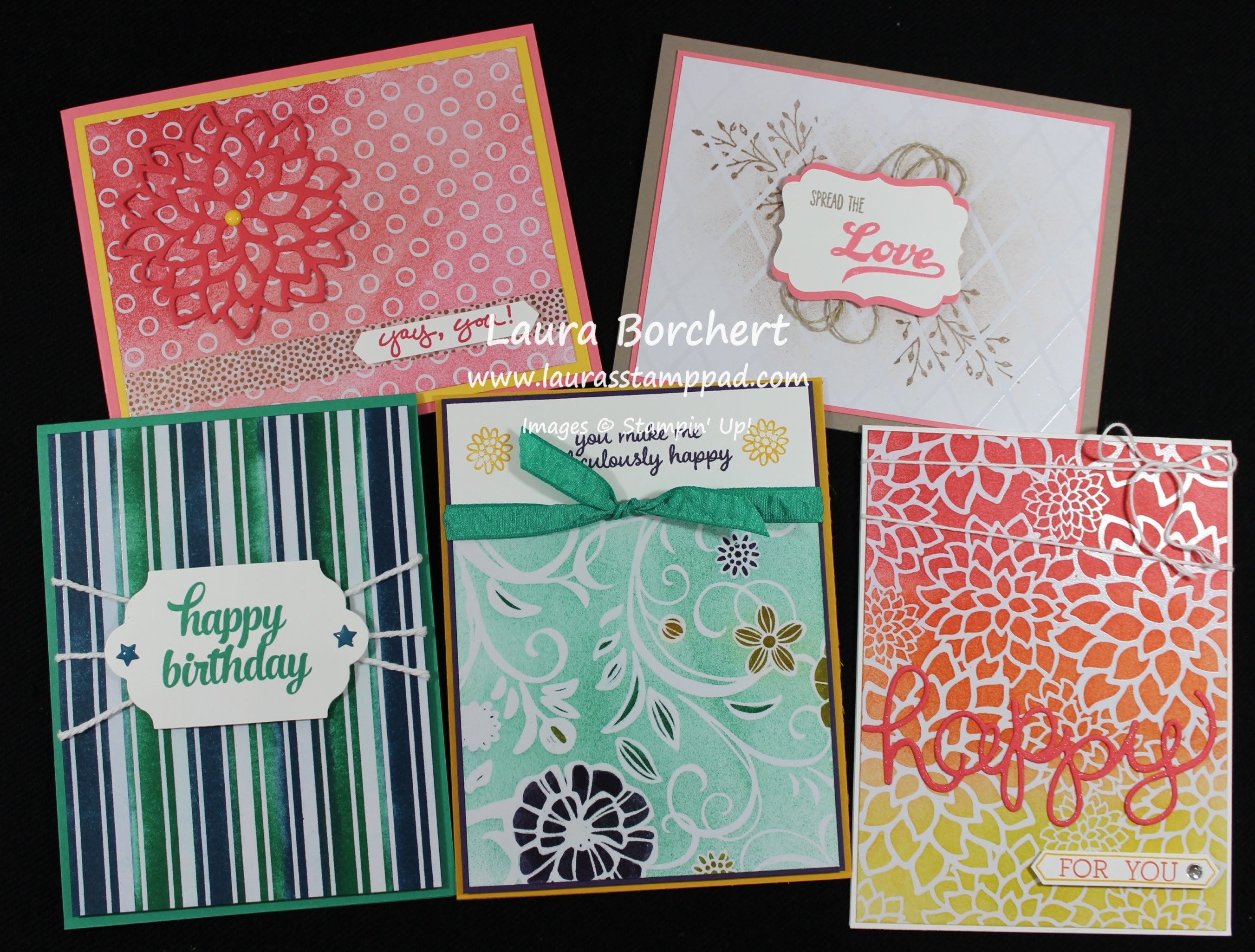 Ways to Color the Stampin' Up! Irresistibly Floral Designer Paper - Laura's Stamp Pad