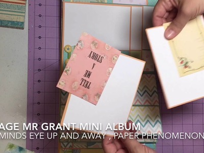 2 page Mr Grant Mini Album, Paper Phenomenon