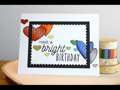 Birthday Rainbow Card featuring Create a Smile Stamps