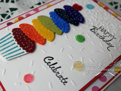 Build Cup Cake Rainbow Cake - Card One
