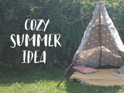 Cozy summer idea. DIY teepee