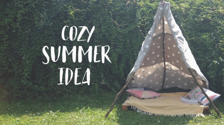 Cozy summer idea. DIY teepee
