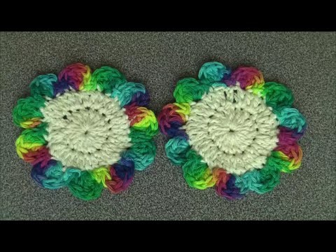 Crochet fun coasters