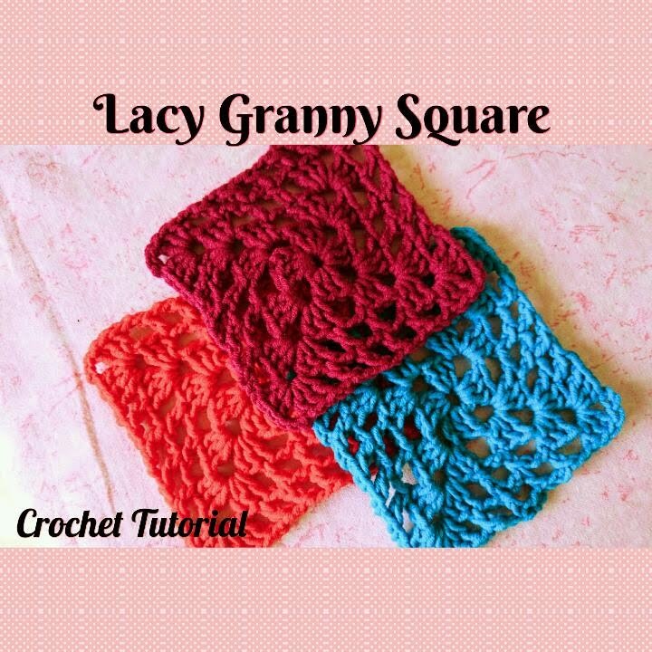 Crochet Made Easy - How to make a Lacy Granny Square (Tutorial) ♥ Pearl Gomez  ♥