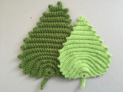 Crochet Pattern - Irish crochet leaf pattern