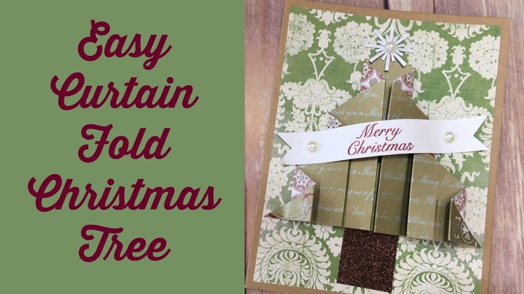 Curtain Fold Christmas Tree Card