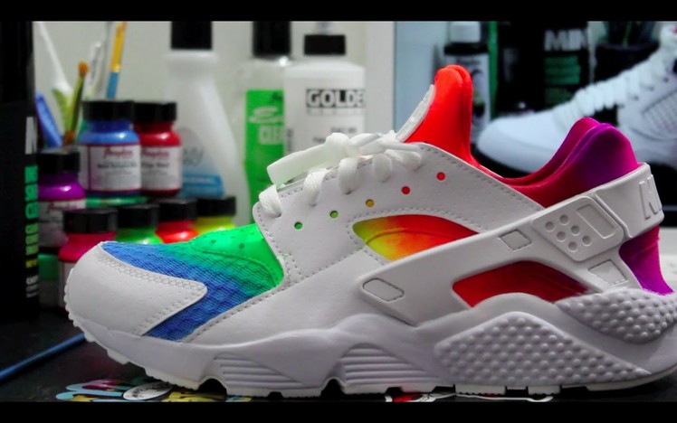 Custom Rainbow Huarache's