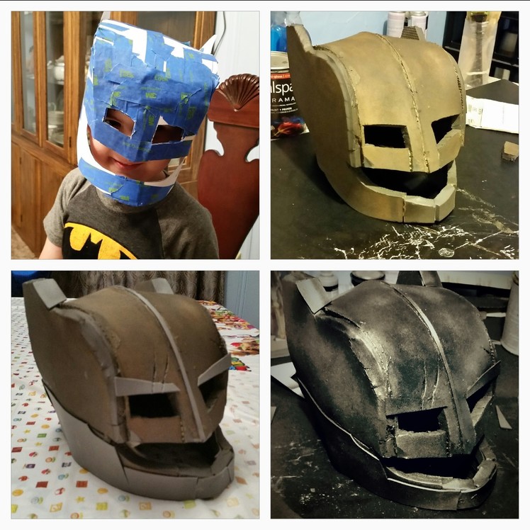 DIY Batman Armored Helmet. Mini Batman Armored Cosplay Part 1