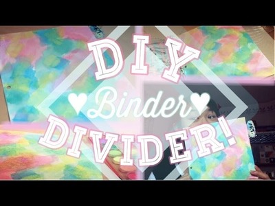 DIY Binder Dividers!|#BACKTODIY|Anna'sCraftyCorner